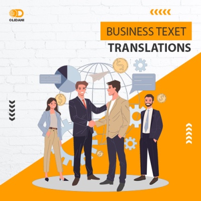 Translation package of business text into Turkish