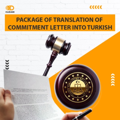 Package of translation of commitment letter into Turkish