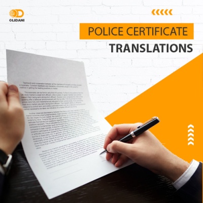 translation package of police certificate 