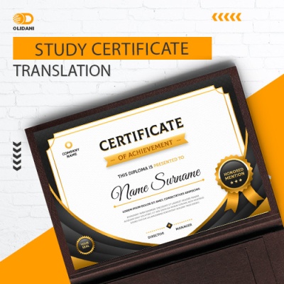 Study certificate translation package