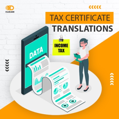 Tax certificate translation package in Turkish