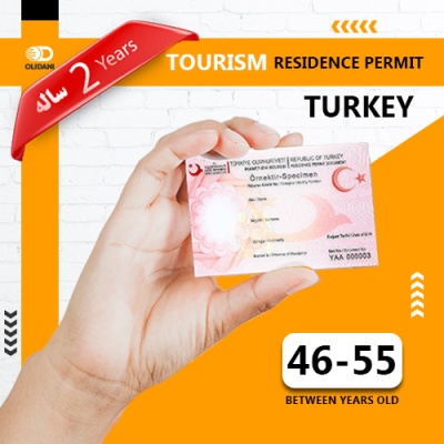 Tow years Turkey Tourism Residence Permit Age 46 to 55