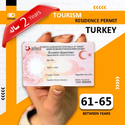 Tow years Turkey Tourism Residence Permit Age 61 to 65